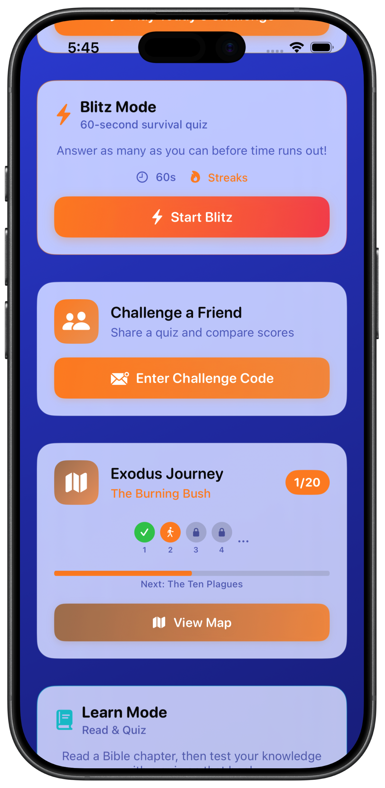 Bible Quiz Achievements